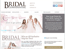 Tablet Screenshot of bridalconfidential.com